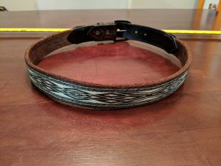 Hitched Horsehair Belt.  Size 32 ".