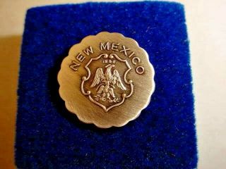 Vintage Mexico State Seal Lapel/hat Pin S112 Silver Color