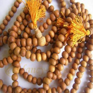 40pcs 8mm Sandalwood 108 Beads Necklace Monk Pray Lucky Mala Meditation Buddhism