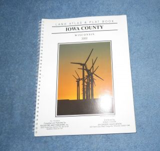 2002 Iowa County Wisconsin Land Atlas And Plat Book