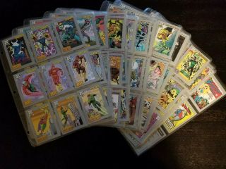 Complete Set (180) 1991 Impel Dc Comic Cards (aquaman,  Batman,  Superman,  Shazam)