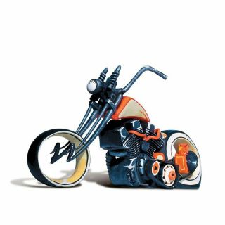 Rare Speed Freaks " Stinker " Orange Chopper Terry Ross Motorcycle Sculpture Nos