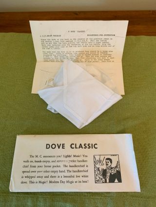 U.  F.  Grant A Dove Classic Magic Trick 1970s Rare