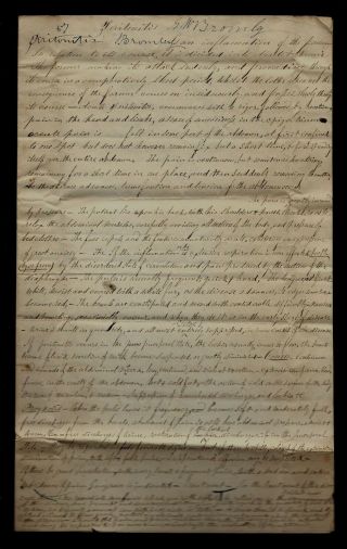 1830s Castleton Medical College Vermont Letter - Using Leeches To Treat Disease