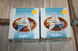 Skybox Star Trek The Next Generation Season 2 - Two Boxes