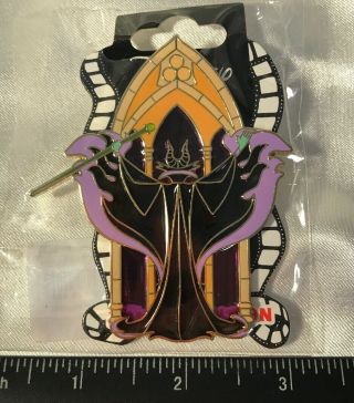 Disney DSF DSSH GSF Stained Glass Villains Maleficent Pin Sleeping Beauty LE 200 2
