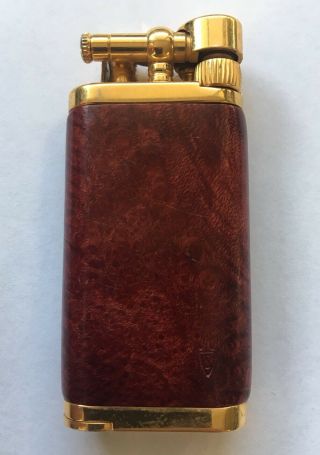 IM Corona Pipe Lighter Old Boy Red Briar & Gold High End Made In Japan Rare 2