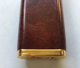 IM Corona Pipe Lighter Old Boy Red Briar & Gold High End Made In Japan Rare 4