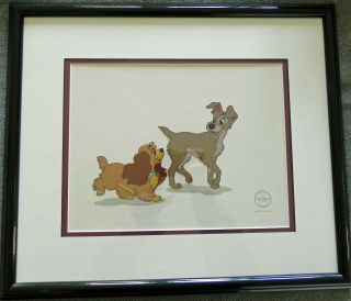 Lady And The Tramp Sericel Animation Cel Art Walt Disney Limited Edition 1995