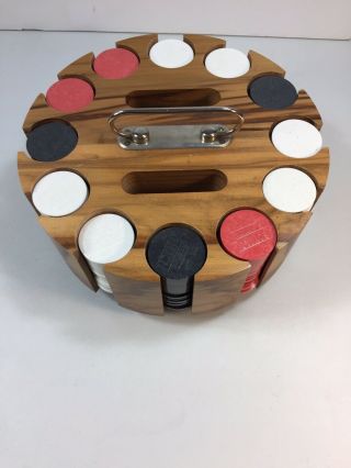 Vintage Poker Chip Caddy Melmac By Branchell