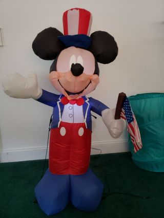 Gemmy Patriotic Mickey Mouse Airblown Inflatable 2