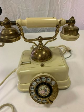 Vintage Antique Retro Rotary Handset Desk Telephone European Style 1920s