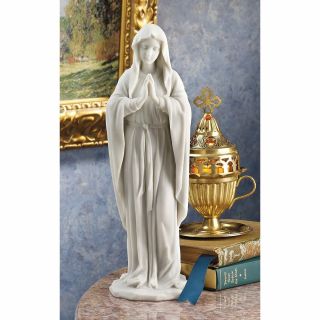 Blessed Virgin Mary Statue Natural Marble,  Use Inside Or Out,  A Great Gift Idea