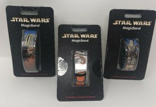 Disney Star Wars Magicbands - 3 Pack Of Luke,  BB - 8,  & Rey 2