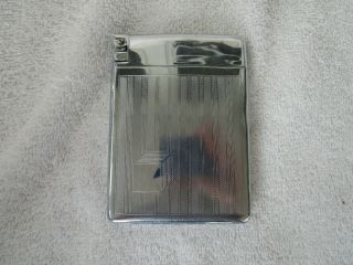 Vintage Royal Case Lite Folding Silver Tone Cigarette Case & Lighter