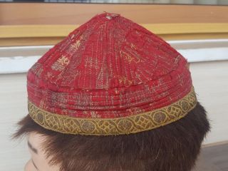 Rare Antique Handmade Yamaka Yarmulke Kippah Jewish Hat Yarmulkes Kipa Kippa