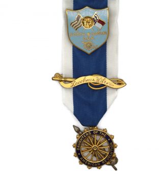 D.  A.  R.  Dar Medal El Redondo California Chapter Zaccheus Wilson Attachments Gf