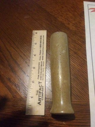 Outstanding Indian artifact G10 Fine Pipestone Hopewell Adena Tube Pipe OH 2