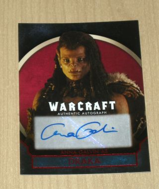 2016 Topps Warcraft Red Auto Autograph Anna Galvin 18/25