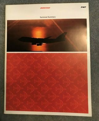 Boeing 747 Technical Summary - Publicity Brochure 1975