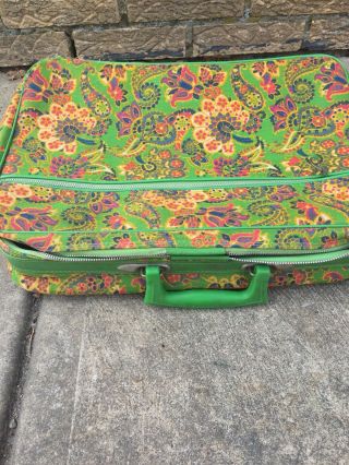 Vintage Penguin Travelers Suitcase Canvas Overnight Bag Retro