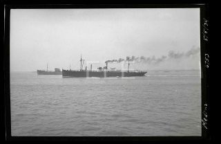 1934 Ss Medina Ocean Liner Ship Old Photo Negative 733b