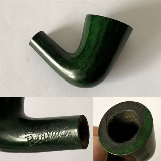 Vintage Reptile Green Butz Choquin Calabash Estate Pipe Bowl & Shank No Stem