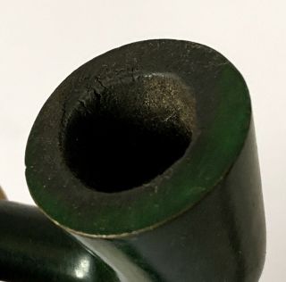 Vintage Reptile Green BUTZ CHOQUIN Calabash Estate Pipe Bowl & Shank No Stem 5