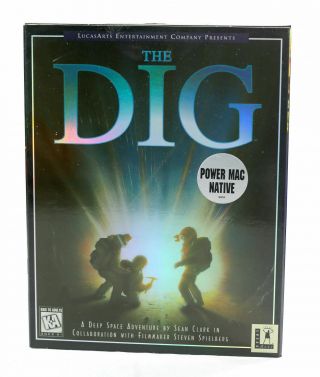 The Dig Lucasarts Usa Mac Cd Reflective Big Box Adventure