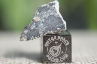 NWA 11266 Lunar Feldspathic Regolith Breccia Meteorite 1.  1 grams from the Moon 2