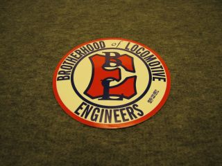 Brotherhood Of Locomotive Engineers Railway Railroad Train Round Sticker 3 "