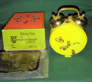 Mickey Mouse Phinney Walker standing alarm clock in minty box 3