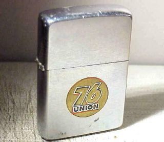 Vtg 1965 Zippo Adv Lighter “76 Union Gas Station” Logo