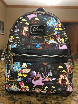 Disney Parks 2018 Ap Annual Passholder Loungefly Backpack Wdw Purse Rare Htf