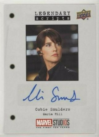 2019 Marvel Studios First Ten Years Auto Cobie Smulders (maria Hill) Sp 2