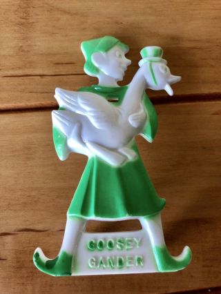Vintage Rare Goosey Gander Rosbro Rosen Lollipop Holder 1950’s Candy Htf Easter