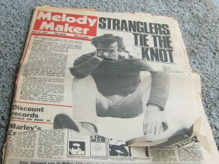 Melody Maker Newspaper.  May 14,  1977.  Stranglers,  Byrds Reunion Concert,  Elton