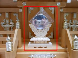 Sacred Mirror For Kamidana Shinto Shrine Miniature Ritual Articles God Shelf S