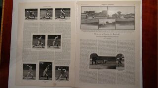Harpers Collegiate Baseball18 Pages From 1890 