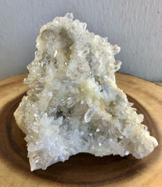 Sparkly Self - Standing All - Sided Crystal Quartz Cluster on Matrix 510 grams 2
