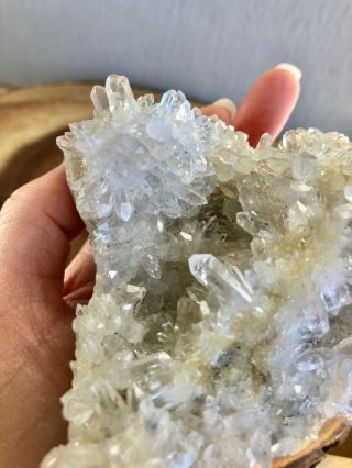 Sparkly Self - Standing All - Sided Crystal Quartz Cluster on Matrix 510 grams 5