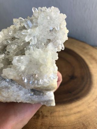 Sparkly Self - Standing All - Sided Crystal Quartz Cluster on Matrix 510 grams 6