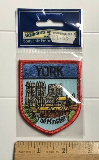 Nip The Minster Cathedral Church York England Uk Souvenir Embroidered Patch