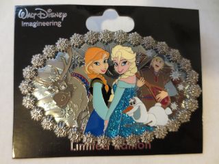 Disney Wdi Mog Cast Store Pins Frozen Anna Elsa Kristoff Olaf Sven Pin Le 300