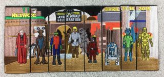 Star Wars Celebration 2019 Chicago Sears Early Bird Cantina 8 Patch Set Complete