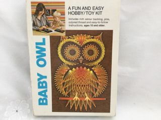 Vintage Open Door BABY OWL String Art Kit 5” by 7” 2
