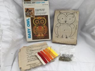 Vintage Open Door BABY OWL String Art Kit 5” by 7” 4