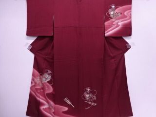 76867 Japanese Kimono / Vintage Kimono / Box With Folding Fan