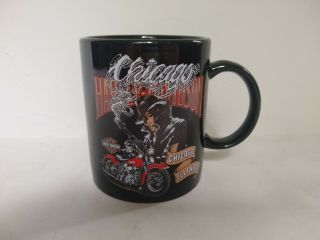 Harley Davidson Chicago Coffee Mug Advertisement