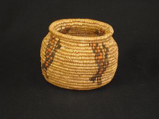 A Paiute Olla,  Native American Indian basket,  circa: 1920 2